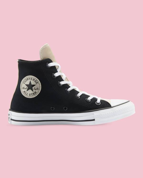 Trampki Wysokie Converse Chuck Taylor All Star Mono Metallic Czarne | CV-528SYD