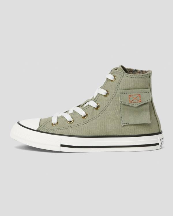 Trampki Wysokie Converse Chuck Taylor All Star Pocket Camp Zielone | CV-563KMC