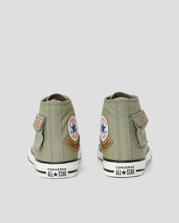 Trampki Wysokie Converse Chuck Taylor All Star Pocket Camp Zielone | CV-563KMC