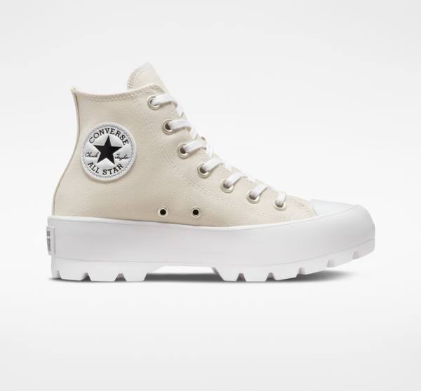 Trampki Wysokie Converse Chuck Taylor All Star Lugged Seasonal Color Brązowe Białe Czarne | CV-598BRX