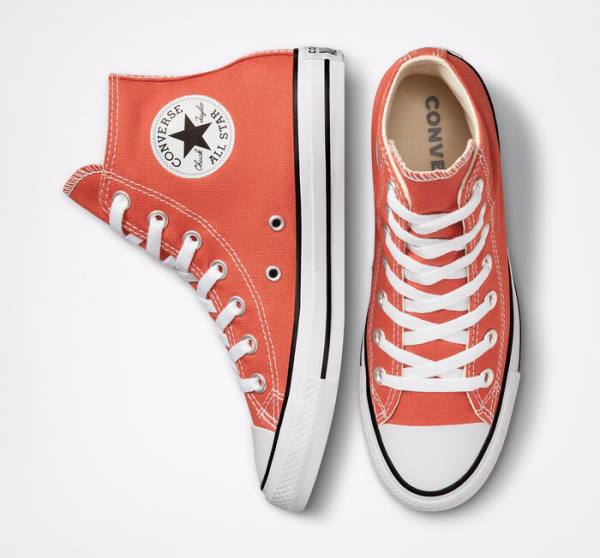 Trampki Wysokie Converse Chuck Taylor All Star Seasonal Color Pomarańczowe | CV-617CVY