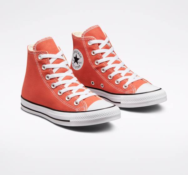 Trampki Wysokie Converse Chuck Taylor All Star Seasonal Color Pomarańczowe | CV-617CVY