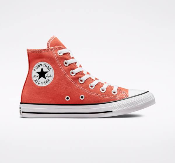 Trampki Wysokie Converse Chuck Taylor All Star Seasonal Color Pomarańczowe | CV-617CVY