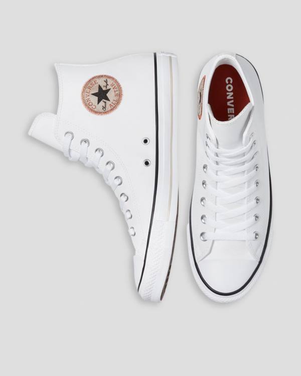 Trampki Wysokie Converse Chuck Taylor All Star Summer Daze SL Białe | CV-642XPV