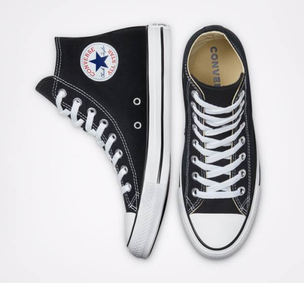 Trampki Wysokie Converse Chuck Taylor All Star Black Czarne | CV-701ZUG