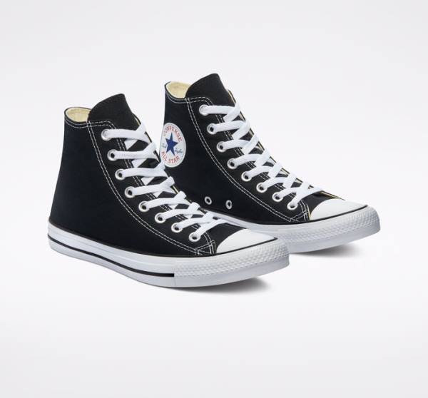 Trampki Wysokie Converse Chuck Taylor All Star Black Czarne | CV-701ZUG