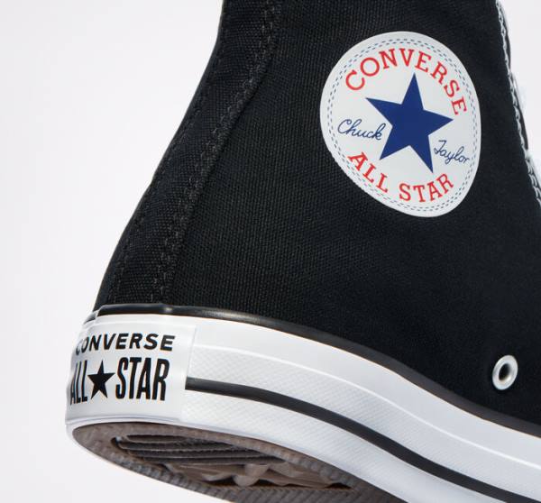 Trampki Wysokie Converse Chuck Taylor All Star Black Czarne | CV-701ZUG