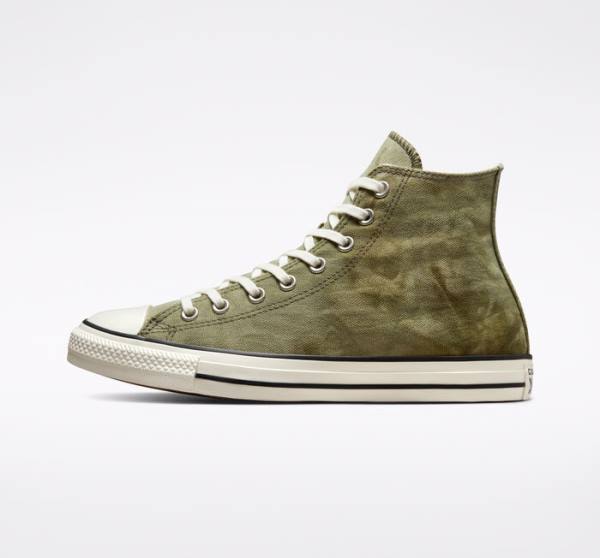 Trampki Wysokie Converse Chuck Taylor All Star Washed Płócienne Głęboka | CV-709IKQ