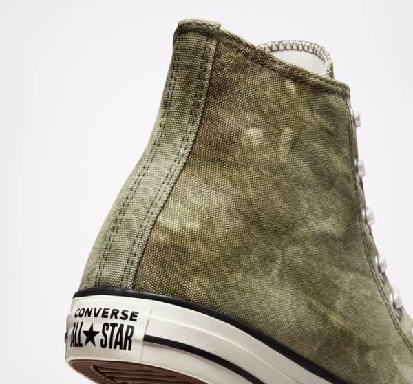 Trampki Wysokie Converse Chuck Taylor All Star Washed Płócienne Głęboka | CV-709IKQ