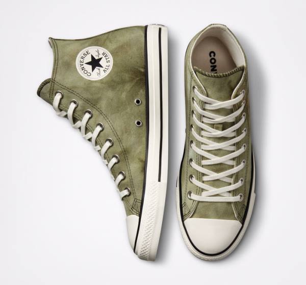 Trampki Wysokie Converse Chuck Taylor All Star Washed Płócienne Głęboka | CV-709IKQ