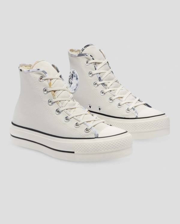 Trampki Wysokie Converse Chuck Taylor All Star Lift Festival Beżowe | CV-754MDE