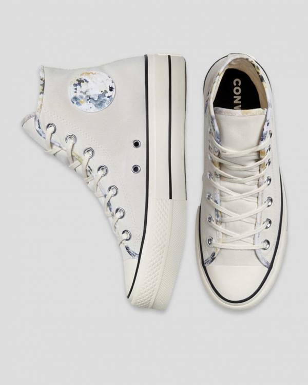 Trampki Wysokie Converse Chuck Taylor All Star Lift Festival Beżowe | CV-754MDE