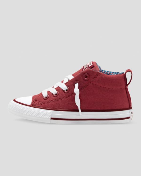 Trampki Wysokie Converse Chuck Taylor All Star Streetwear Plaid Czerwone | CV-864MWU