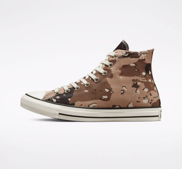 Trampki Wysokie Converse Chuck Taylor All Star Archive Camo Brązowe Czarne | CV-954UXP