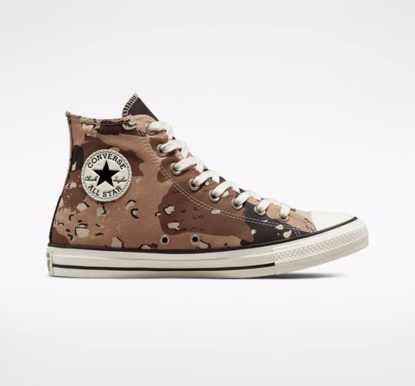 Trampki Wysokie Converse Chuck Taylor All Star Archive Camo Brązowe Czarne | CV-954UXP