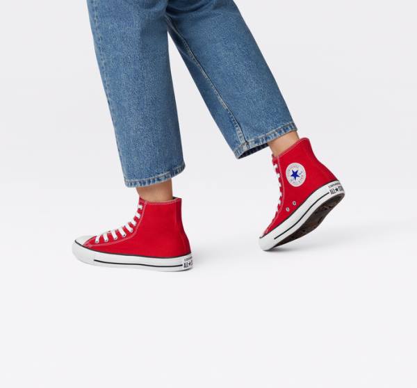 Trampki Wysokie Converse Chuck Taylor All Star Klasyczne Czerwone | CV-980VJA