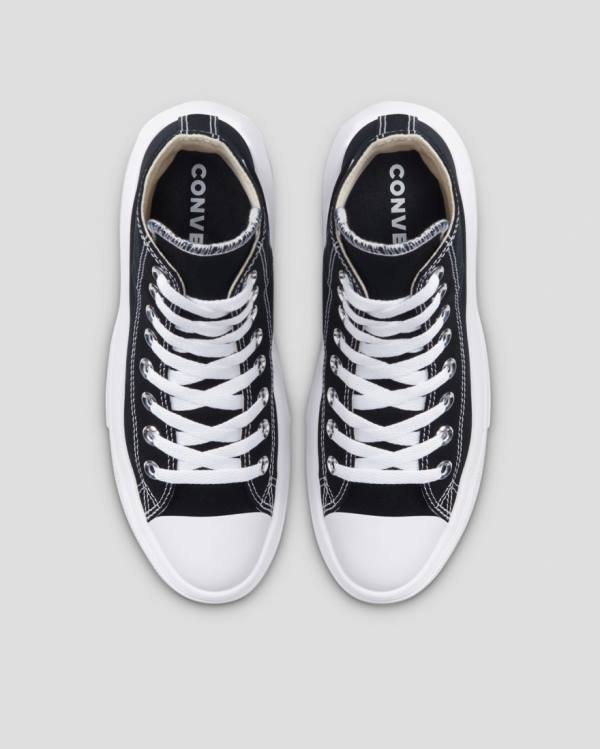 Trampki Wysokie Converse Chuck Taylor Move Platformie Czarne | CV-821SFL