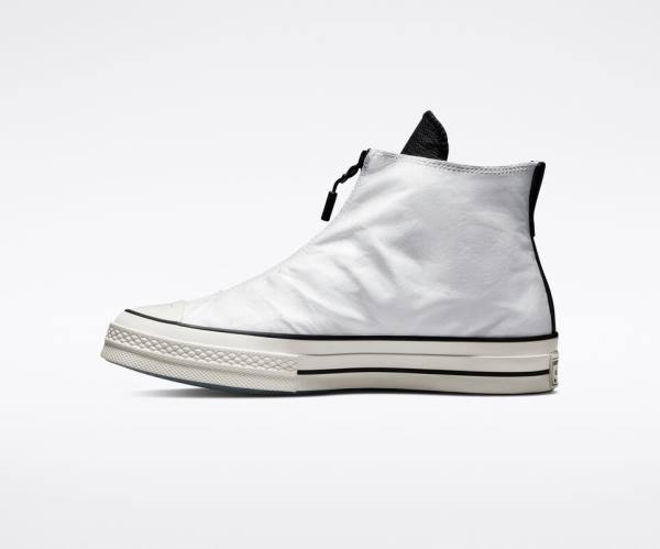 Trampki Wysokie Converse Joshua Vides Chuck 70 Białe Czarne | CV-637NXL