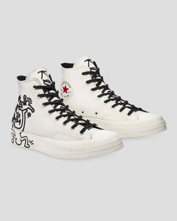 Trampki Wysokie Converse Keith Haring Chuck 70 Beżowe | CV-065NQI