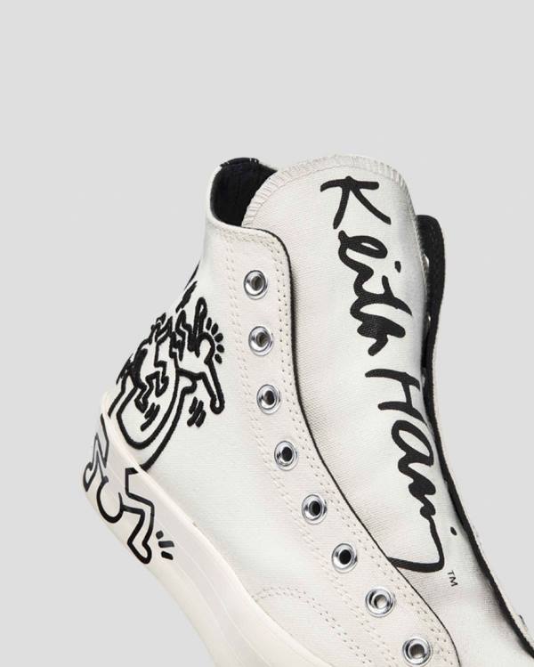 Trampki Wysokie Converse Keith Haring Chuck 70 Beżowe | CV-065NQI