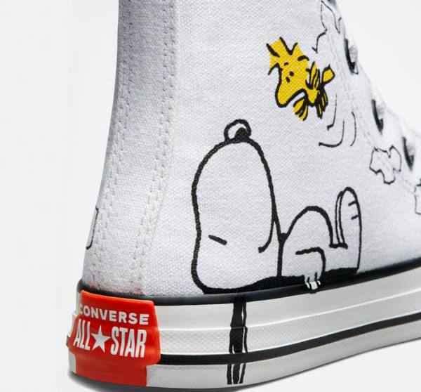 Trampki Wysokie Converse Peanuts Chuck Taylor All Star Białe Czarne Czerwone | CV-326AIT