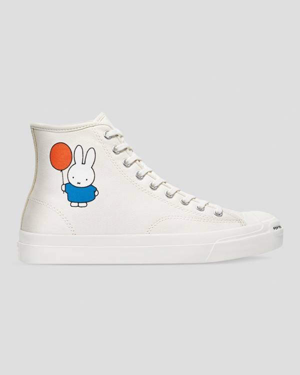 Trampki Wysokie Converse Pop Trading Miffy Jack Purcell Pro Beżowe | CV-794GMY