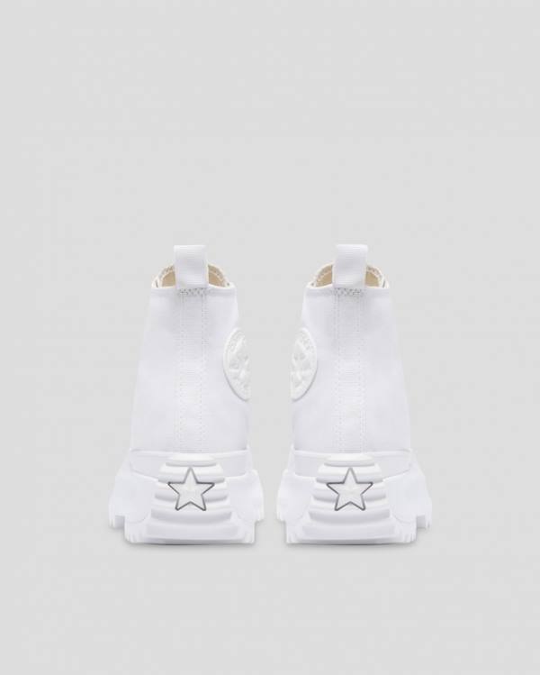 Trampki Wysokie Converse Run Star Hike All White Białe | CV-875RWM