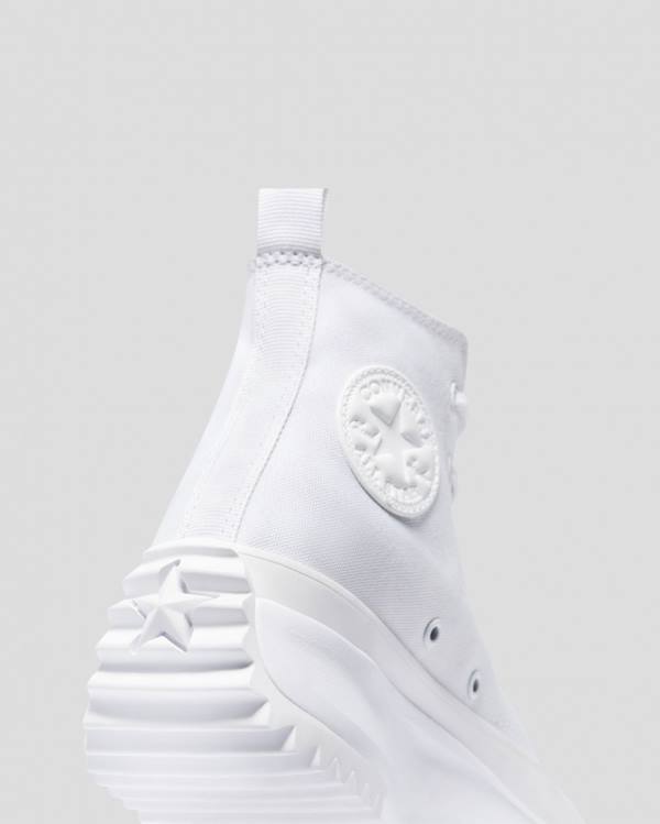 Trampki Wysokie Converse Run Star Hike All White Białe | CV-875RWM