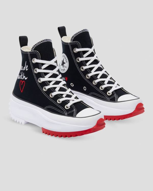 Trampki Wysokie Converse Run Star Hike Love Thread Czarne | CV-107NWH