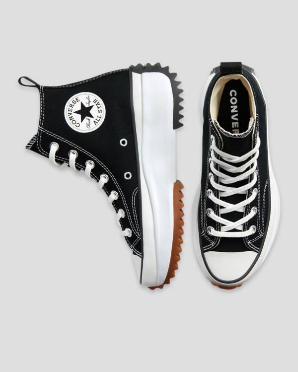 Trampki Wysokie Converse Run Star Hike Lugged Czarne | CV-286JOL