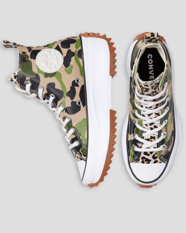 Trampki Wysokie Converse Run Star Hike Wild Archive Camo | CV-748YNX