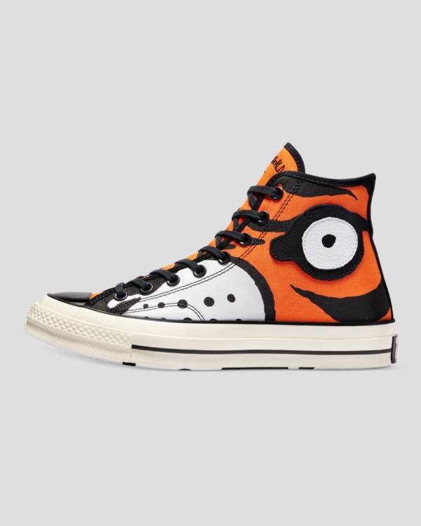 Trampki Wysokie Converse Soulgoods Chuck 70 Pomarańczowe Białe | CV-264API