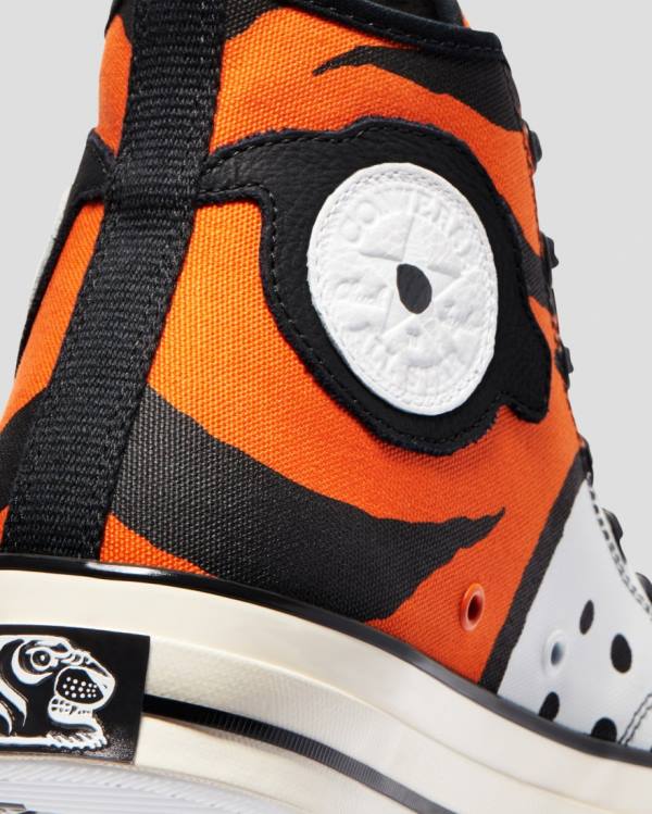 Trampki Wysokie Converse Soulgoods Chuck 70 Pomarańczowe Białe | CV-264API